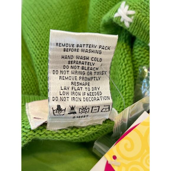 NWT Quacker Factory Santa's Reindeer Light Up Christmas Sweater Womens 2X TESTED - Picture 14 of 16